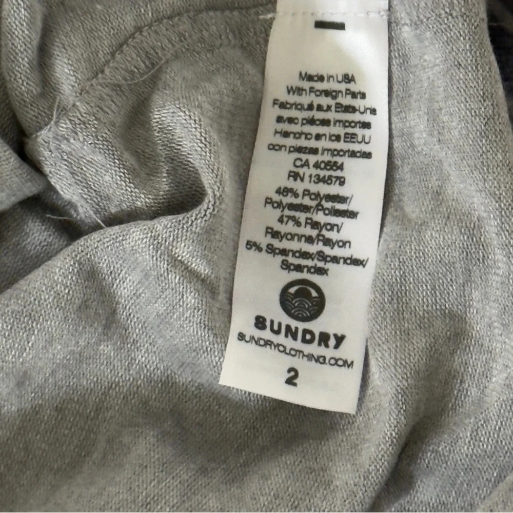 Anthropologie Sundry pullover Houndstooth Sweater size‎ M in gray/purple - Picture 9 of 10